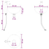 Kylpyhuonekalustesetti 2 kpl Korkeakiiltoinen valkoinen