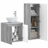 Kylpyhuonekalustesetti 2 kpl Harmaa Sonoma 33 x 34,5 x 100 cm