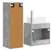 Kylpyhuonekalustesetti 2 kpl Betoninharmaa 33 x 34,5 x 100 cm
