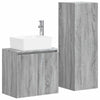 Kylpyhuonekalustesetti 2 kpl Harmaa Sonoma 33 x 34,5 x 100 cm