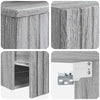 Kylpyhuonekalustesetti 2 kpl Harmaa Sonoma 33 x 34,5 x 100 cm
