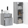Kylpyhuonekalustesetti 2 kpl Harmaa Sonoma 33 x 34,5 x 100 cm