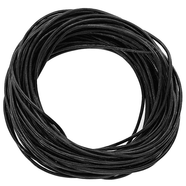 Nahkanyöri 1 Musta Ø1,5 mm x 10 m Nahka