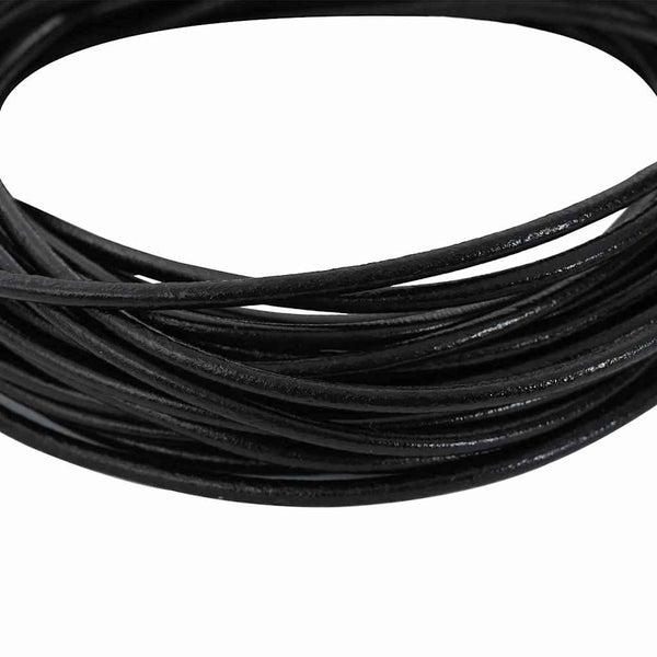 Nahkanyöri 1 Musta Ø3 mm x 10 m Nahka