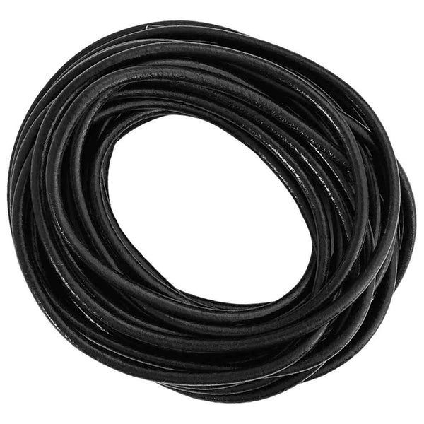 Nahkanyöri 1 Musta Ø4 mm x 5 m Nahka