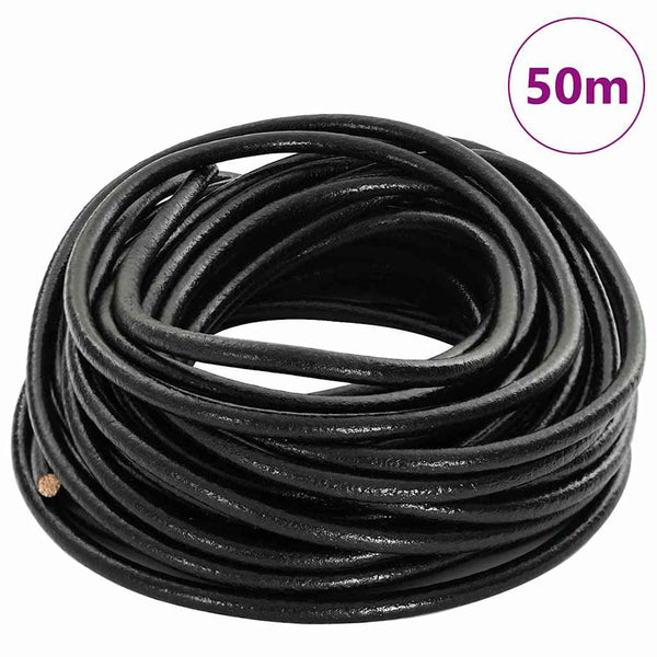 Nahkanyöri 1 Musta Ø5 mm x 50 m Nahka