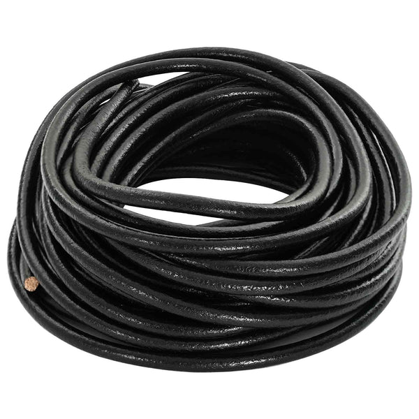 Nahkanyöri 1 Musta Ø5 mm x 50 m Nahka