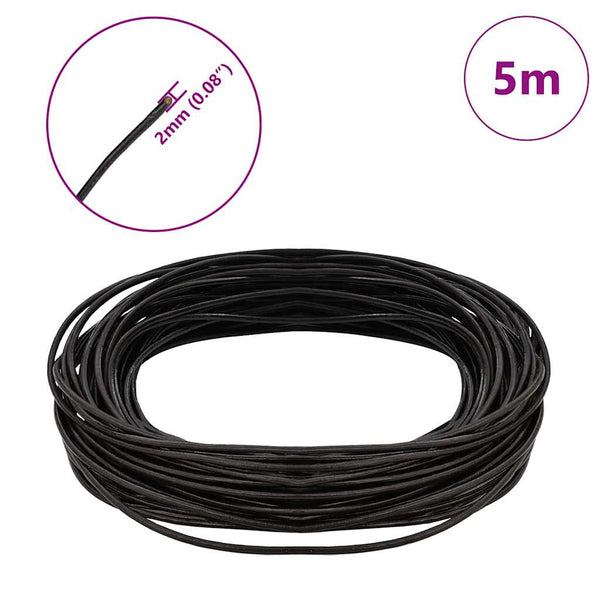 Nahkanyöri 1 Tumma ruskea Ø2 mm x 5 m Nahka