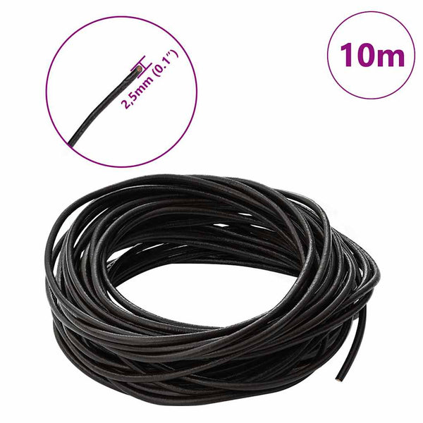 Nahkanyöri 1 Tumma ruskea Ø2,5 mm x 10 m Nahka