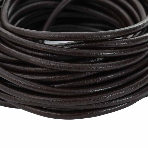 Nahkanyöri 1 Tumma ruskea Ø4 mm x 5 m Nahka