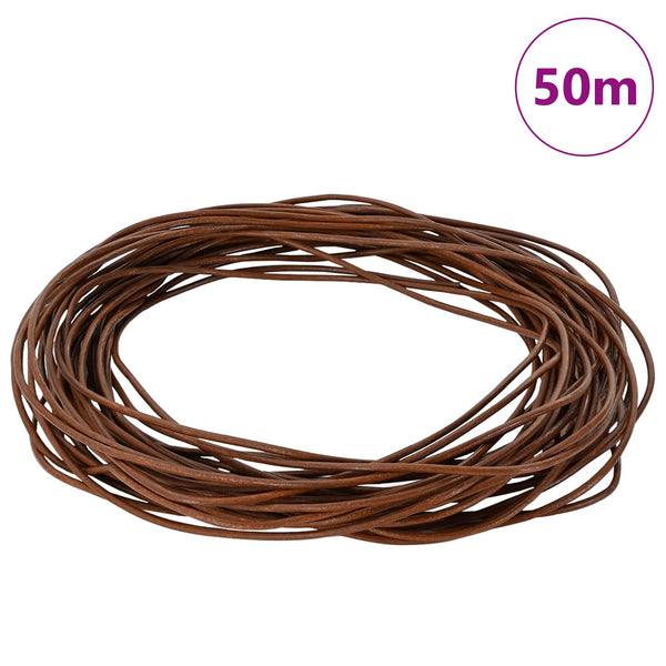 Nahkanyöri 1 Vaaleanruskea Ø1 mm x 50 m Nahka