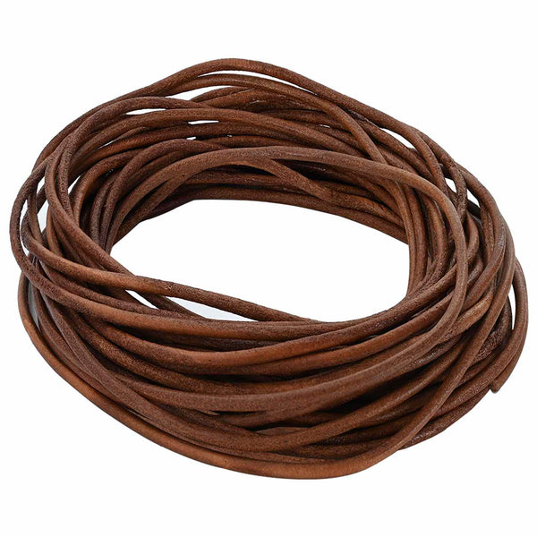 Nahkanyöri 1 Vaaleanruskea Ø2,5 mm x 10 m Nahka