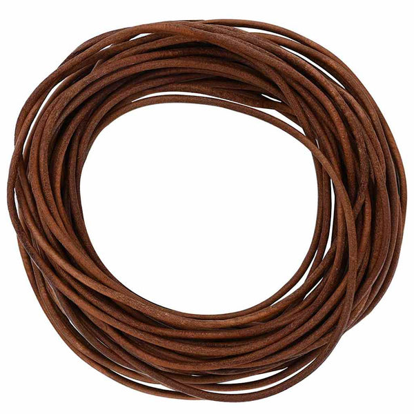 Nahkanyöri 1 Vaaleanruskea Ø2,5 mm x 10 m Nahka