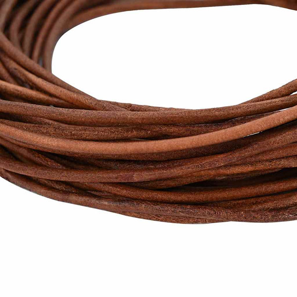Nahkanyöri 1 Vaaleanruskea Ø2,5 mm x 50 m Nahka