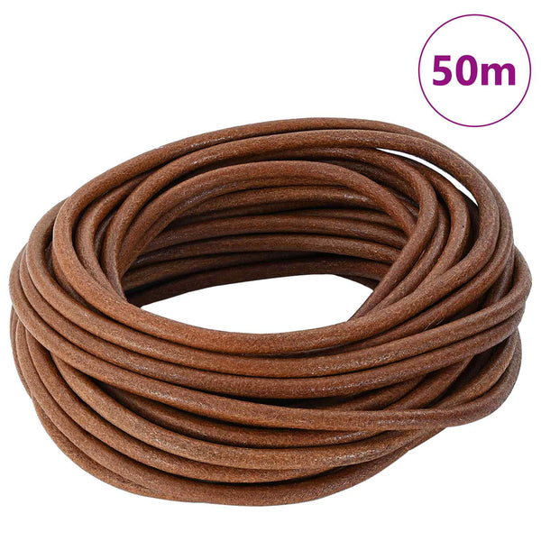 Nahkanyöri 1 Vaaleanruskea Ø5 mm x 50 m Nahka