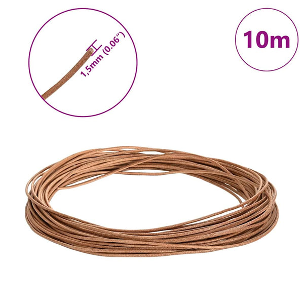 Nahkanyöri 1 Ruskea Ø1,5 mm x 10 m Nahka