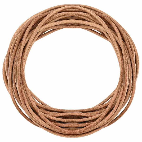 Nahkanyöri 1 Ruskea Ø2,5 mm x 50 m Nahka