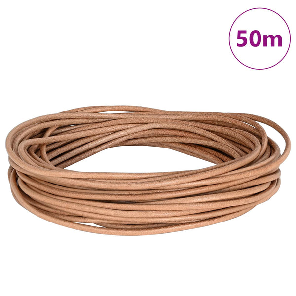 Nahkanyöri 1 Ruskea Ø2,5 mm x 50 m Nahka