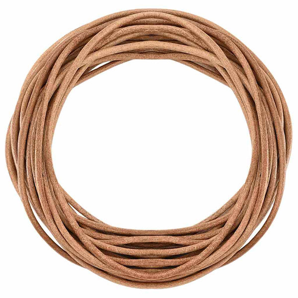 Nahkanyöri 1 Ruskea Ø5 mm x 5 m Nahka