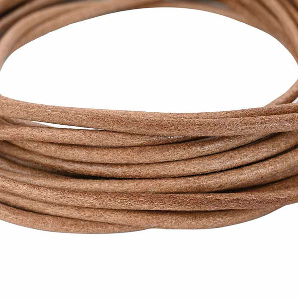 Nahkanyöri 1 Ruskea Ø5 mm x 10 m Nahka