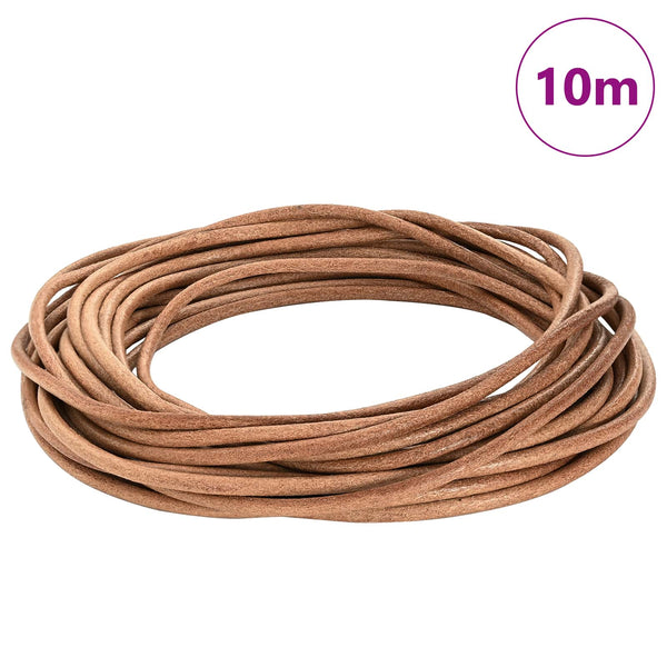 Nahkanyöri 1 Ruskea Ø5 mm x 10 m Nahka