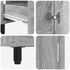 Kylpyhuoneen peilikaappi Harmaa Sonoma 60 x 35 x 60 cm