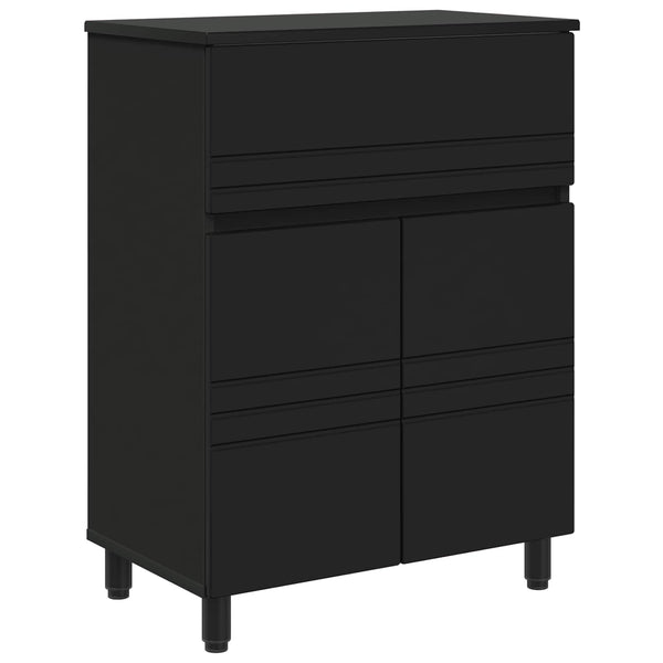 Kylpyhuoneen peilikaappi Musta 60 x 35 x 80 cm Tekninen puu