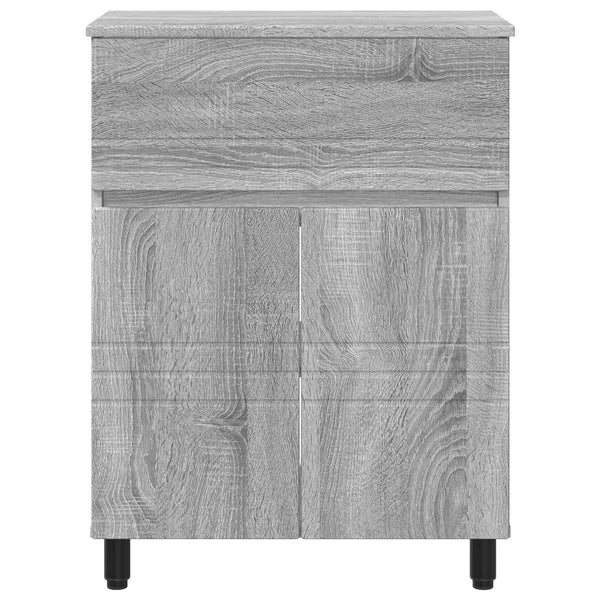 Kylpyhuoneen peilikaappi Harmaa Sonoma 60 x 35 x 80 cm