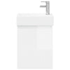 Kylpyhuoneen kaappi hanalla Korkeakiiltoinen valkoinen