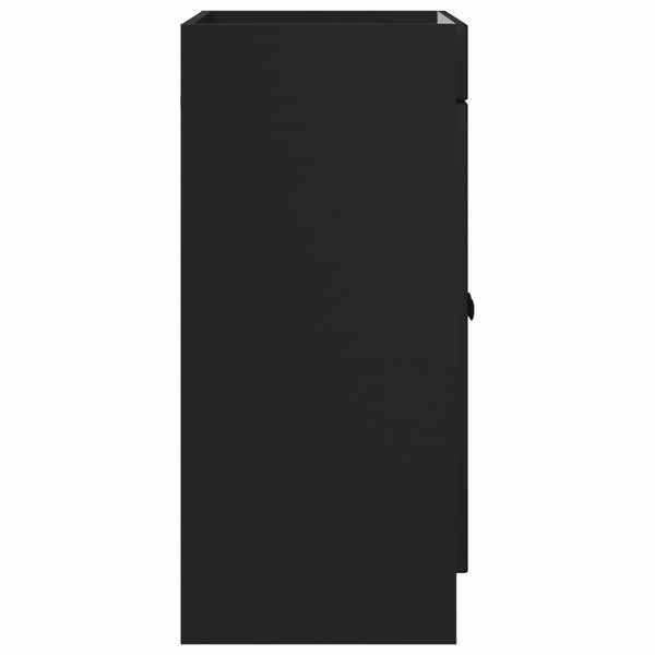 Kylpyhuoneen allaskaappi Musta 56 x 37,5 x 81 cm Tekninen puu