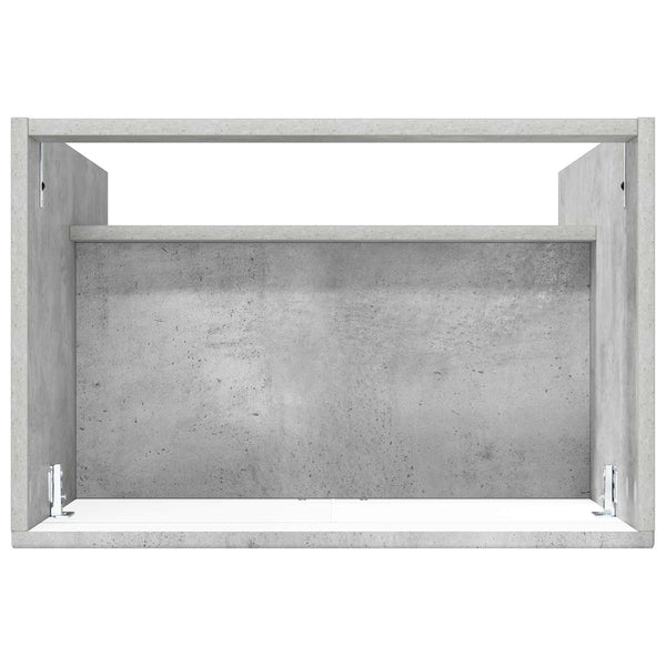 Kylpyhuoneen allaskaappi Betoninharmaa 56 x 37,5 x 81 cm