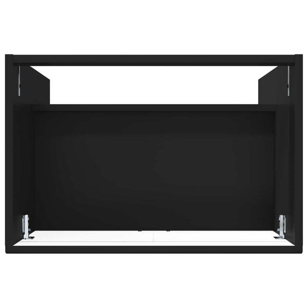 Kylpyhuoneen allaskaappi Musta 78,5 x 37,5 x 81 cm Tekninen puu
