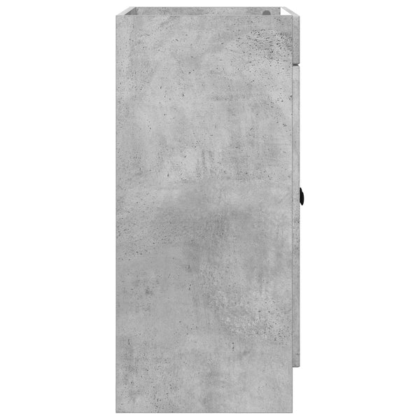 Kylpyhuoneen allaskaappi Betoninharmaa 78,5 x 37,5 x 81 cm