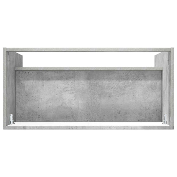 Kylpyhuoneen allaskaappi Betoninharmaa 78,5 x 37,5 x 81 cm
