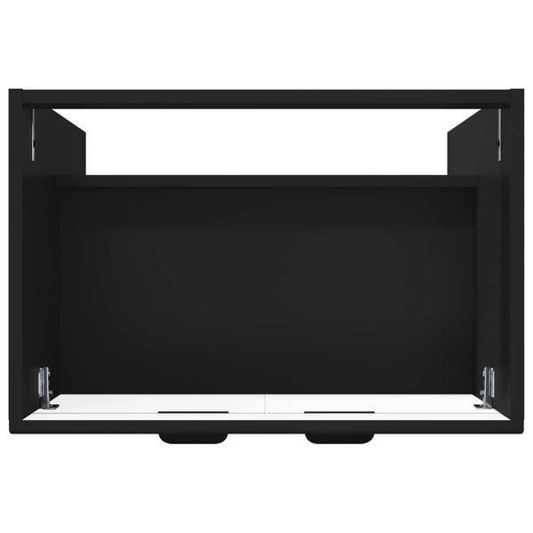 Kylpyhuoneen allaskaappi Musta 56 x 37,5 x 81 cm Tekninen puu