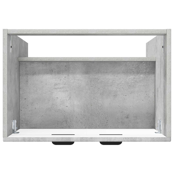 Kylpyhuoneen allaskaappi Betoninharmaa 78,5 x 37,5 x 81 cm