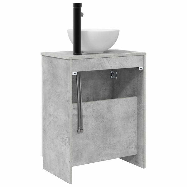 Kylpyhuoneen allas Betoninharmaa 54 x 35 x 83 cm Tekninen puu