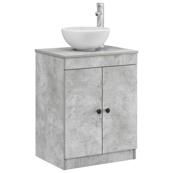 Kylpyhuonekaappi Betoninharmaa 54 x 41 x 70 cm Tekninen puu