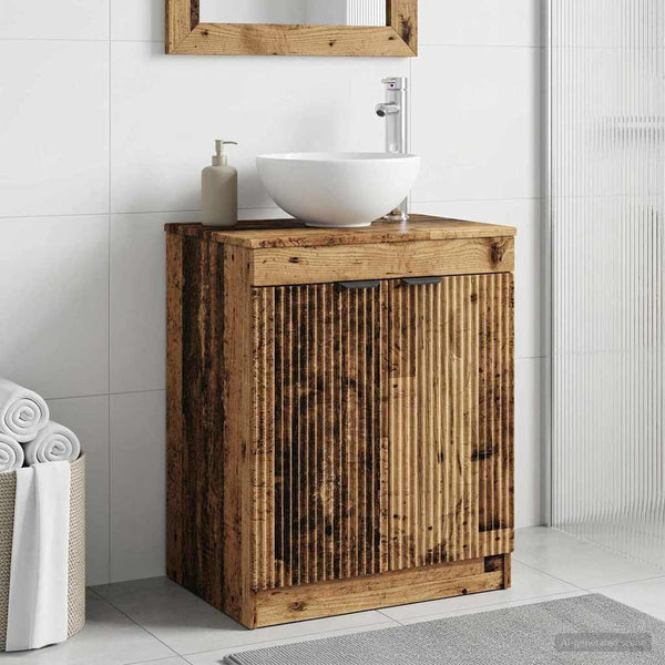 Kylpyhuonekaappi Vanha puu 54 x 41 x 70 cm Tekninen puu