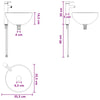 Seinälle kiinnitettävä pesuallas Artisaanitammi