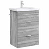 Kylpyhuoneen allaskaappi Harmaa Sonoma 56 x 37,5 x 81 cm