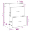 Kylpyhuoneen allaskaappi Vanha puu 56 x 37,5 x 81 cm