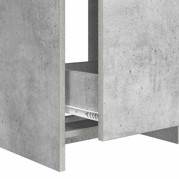Kylpyhuoneen allaskaappi Betoninharmaa 78,5 x 37,5 x 81 cm
