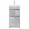 Kylpyhuoneen allas Betoninharmaa 42 x 40 x 84,5 cm Tekninen puu