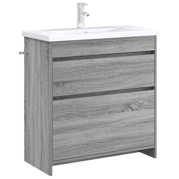 Kylpyhuoneen allaskaappi Harmaa Sonoma 78,5 x 37,5 x 81 cm