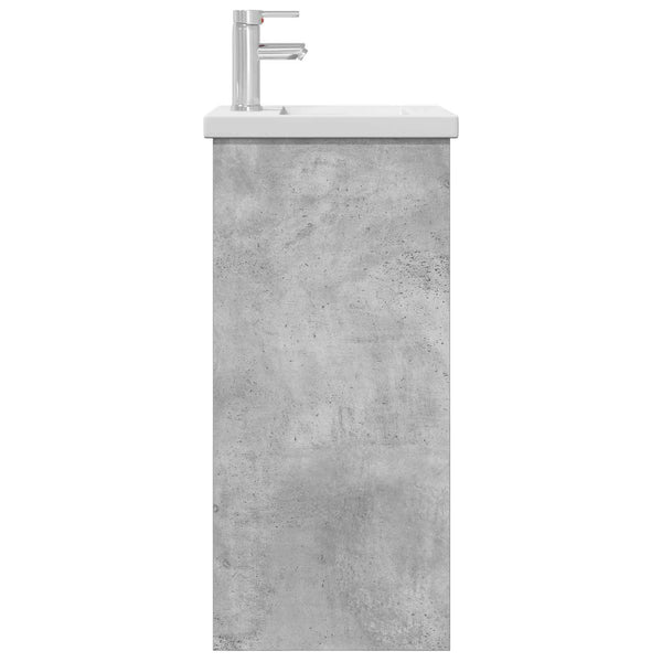 Kylpyhuoneen allas Betoninharmaa 42 x 40 x 84,5 cm Tekninen puu