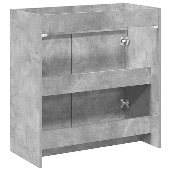 Kylpyhuoneen allaskaappi Betoninharmaa 78,5 x 37,5 x 81 cm