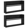 Lehtiteline 2 kpl Musta tammi. 60 x 12 x 30 cm Tekninen puu
