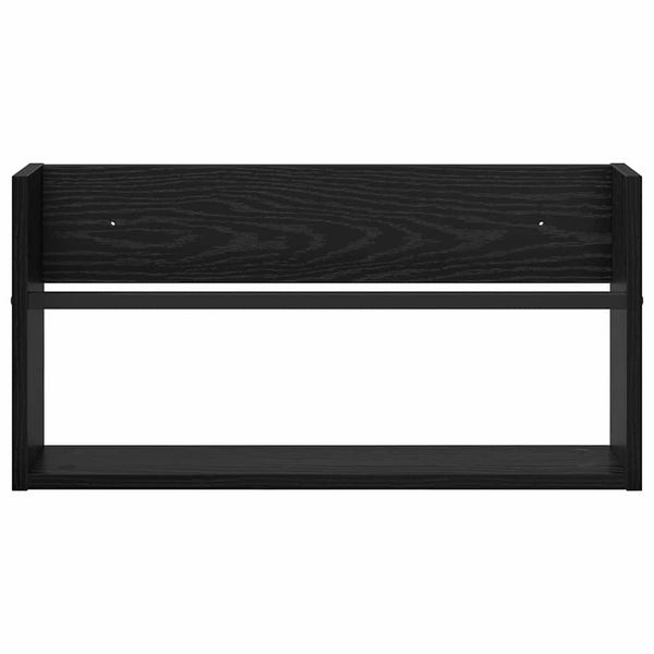 Lehtiteline 2 kpl Musta tammi. 60 x 12 x 30 cm Tekninen puu
