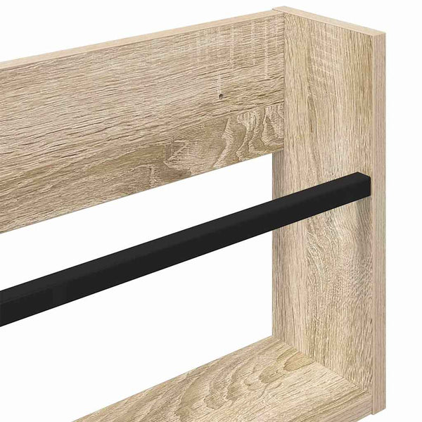 Lehtiteline hyllyllä Sonoman tammi 60 x 12 x 30 cm Tekninen puu